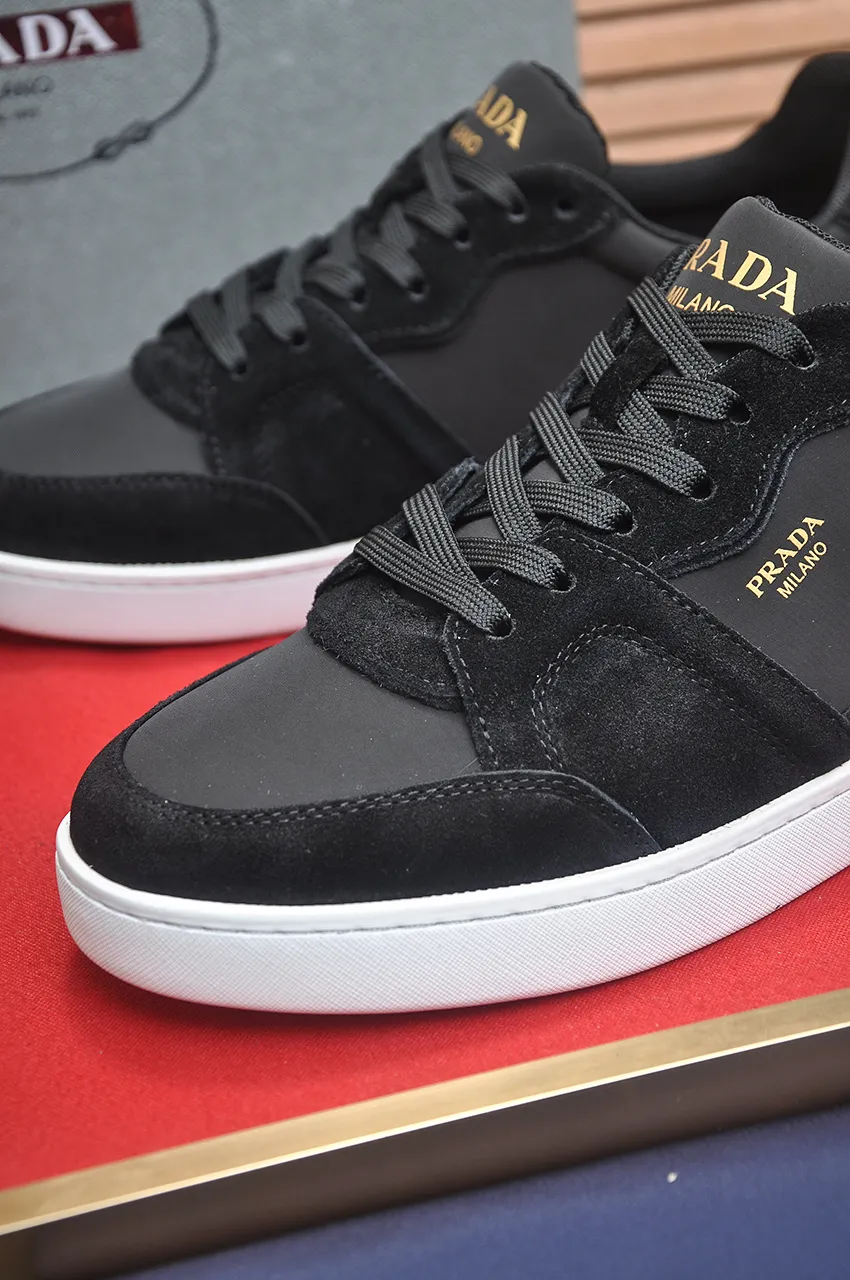 Men's shoes 💰580💶【PRADA】Top original, new season, high quality original goods, top imported calfskin with original imported glue, imported cowhide inside with original cowhide feet, original outsole! Quality guaranteed! Code 38-45 (45 customized)